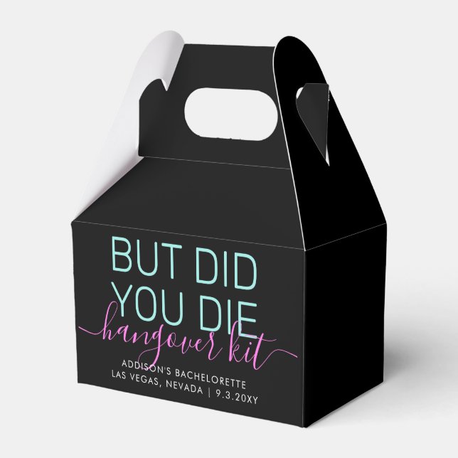 Personlig Neon Hangover Relief Kit Presentaskar (Framsidan Sidan)