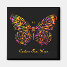 Personlig Neon Rainbow Butterfly
