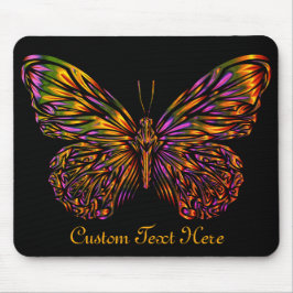 Personlig Neon Rainbow Butterfly Musmatta