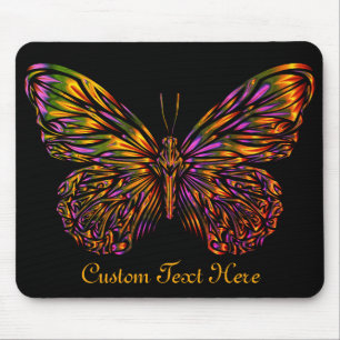 Personlig Neon Rainbow Butterfly Musmatta