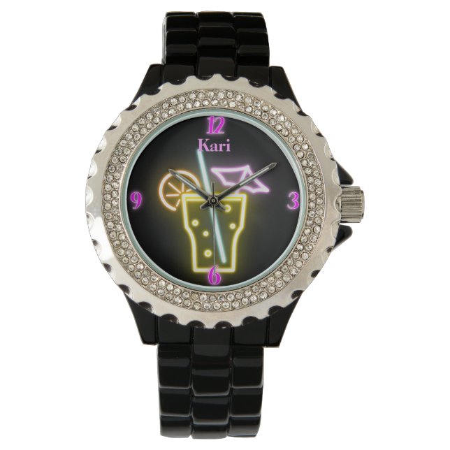 Personlig Neon Watch Armbandsur (Framsida)