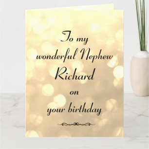 Personlig Nephew Birthday Kort