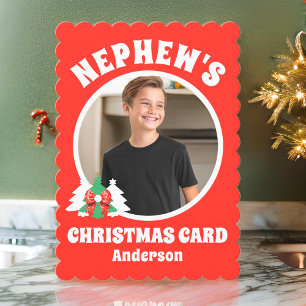 Personlig Nephews fotojul Julkort