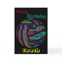 Personlig Netball Coach Birthday