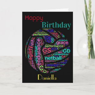Personlig Netball Player inspirationstidpunkt Kort