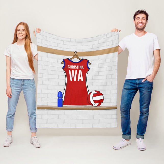 Personlig Netball-uniform Fleecefilt (På plats)