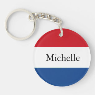 Personlig Netherlands Flagga Keychain