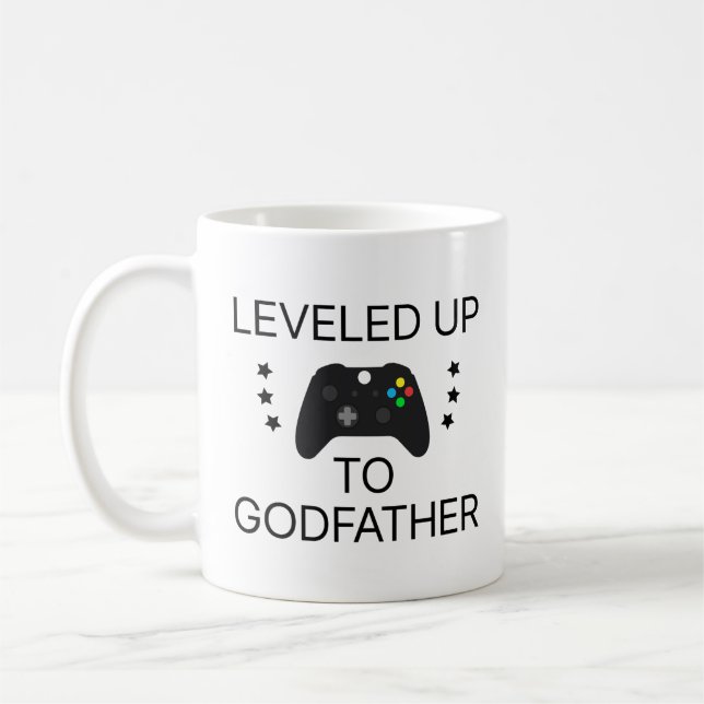 Personlig New Godfather Gravid annons Kaffemugg (Vänster)