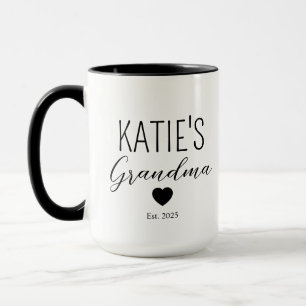 Personlig New Grandpa & Grandma Coffee Mugg Gift