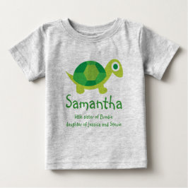 Personlig "New Syskon", sköldpaddssporten Infant S Tee Shirt
