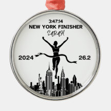 Personlig New York 2024 Marathon Ornament