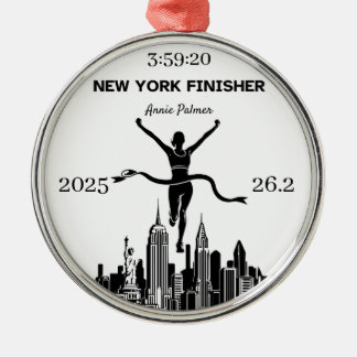 Personlig New York Marathon Finisher Ornament