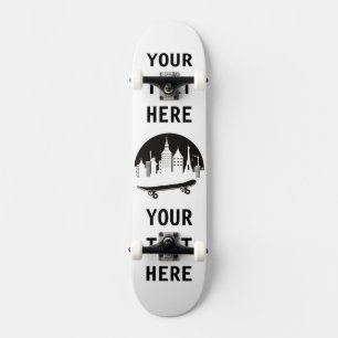 Personlig - New York med ett litet skateboard
