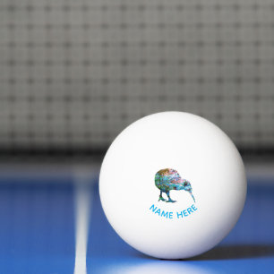 PERSONLIG NEW ZEALAND KIWI PAUA PING PONG BOLL