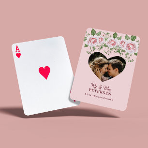 Personlig Newlyweets fotobröllopsförmån Casinokort