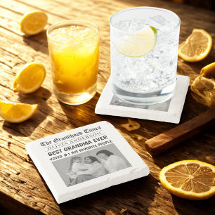 Personlig Newspaper Best Grandma Gift Stenunderlägg