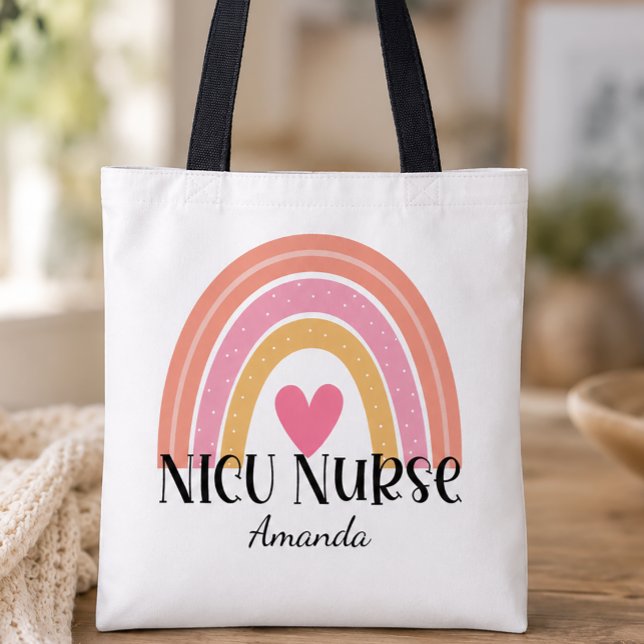 Personlig NICU-sjuksköterska Tygkasse (Personalized NICU Nurse Tote)