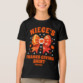 Personlig Niece's Thanksgiving Shirt T