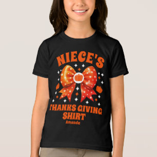 Personlig Niece's Thanksgiving Shirt T