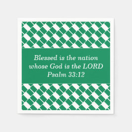 Personlig NIGERIA FLAGGA Christian Pappersservett