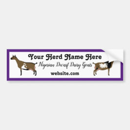 Personlig Nigerian Dwarf Dairy Goat Bildekal