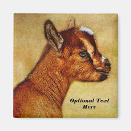 Personlig Nigerian Dwarf Dairy Goat Kid Magnet