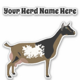 Personlig Nigerian Dwarf Dairy Goat Klistermärken