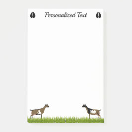 Personlig Nigerian Dwarf Dairy Goat Post-it Block