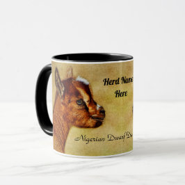Personlig Nigerianska Dwarf Dairy Goat Kid Mugg