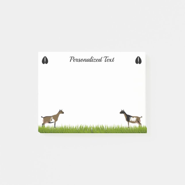 Personlig Nigerianska Dwarf Dairy Goat Post-it Block (Framsida)