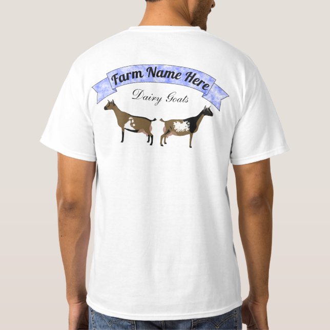Personlig Nigerianska Dwarf Dairy Goat T Shirt (Baksida)