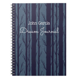 Personlig Night Skogen Dream Journal Anteckningsbok