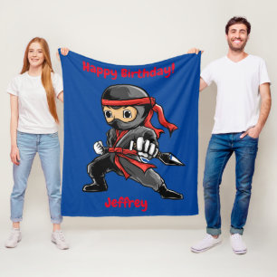 Personlig Ninja Fleece Blanket
