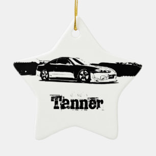 Personlig Nissan Silvia Julgransprydnad Keramik