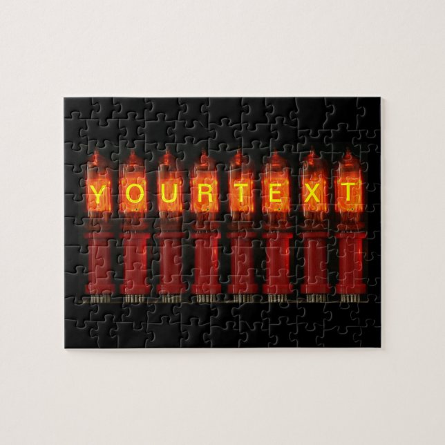 Personlig Nixie Tubes Pussel (Horisontell)