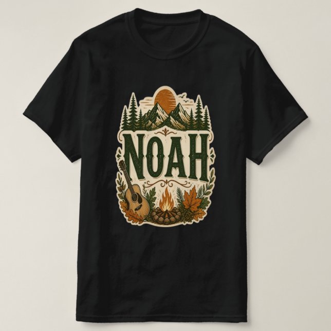 Personlig Noah Camping T-Shirt (Design framsida)