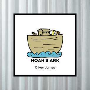Personlig Noahs Ark Boy's Namn Poster