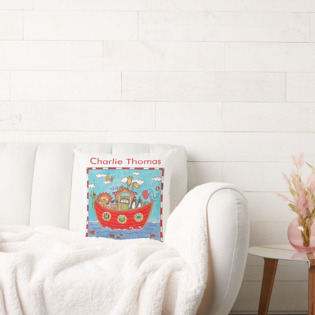 Personlig Noahs Ark Kudde (Soffa)