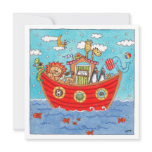 Personlig Noahs inbjudan till födelsedagen i Ark