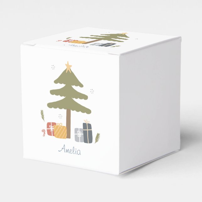 Personlig Nordic Julgran Gift Presentaskar (Framsidan Sidan)
