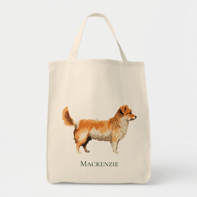 Personlig Norfolk Terrier Tygkasse (Framsidan)