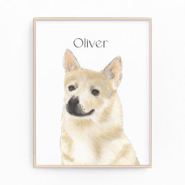 Personlig Norsk buhund Fototryck