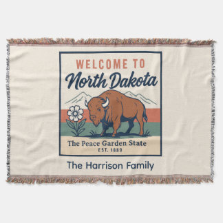Personlig North Dakota kastfilt Filt