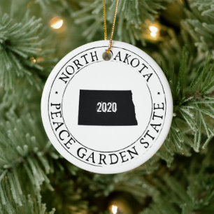 Personlig North Dakota Ornament