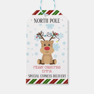 Personlig North Pole Presentetikett