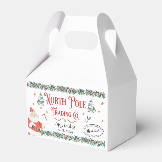Personlig North Pole Speciell Delivery Gift Box Presentaskar (Framsidan Sidan)