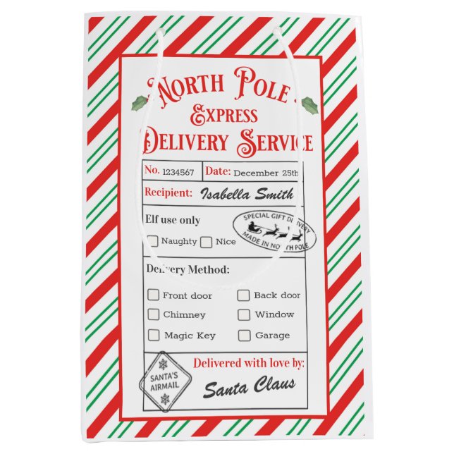 Personlig North Pole Speciell Delivery Santa (Framsidan)
