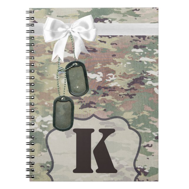 Personlig Note Bok Army OCP Camo Uniform Camof Anteckningsbok (Framsidan)