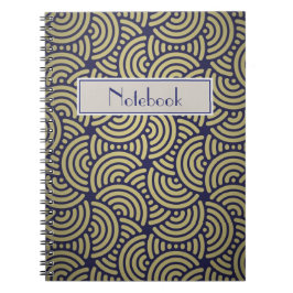 Personlig Note Bok - Art Deco Anteckningsbok