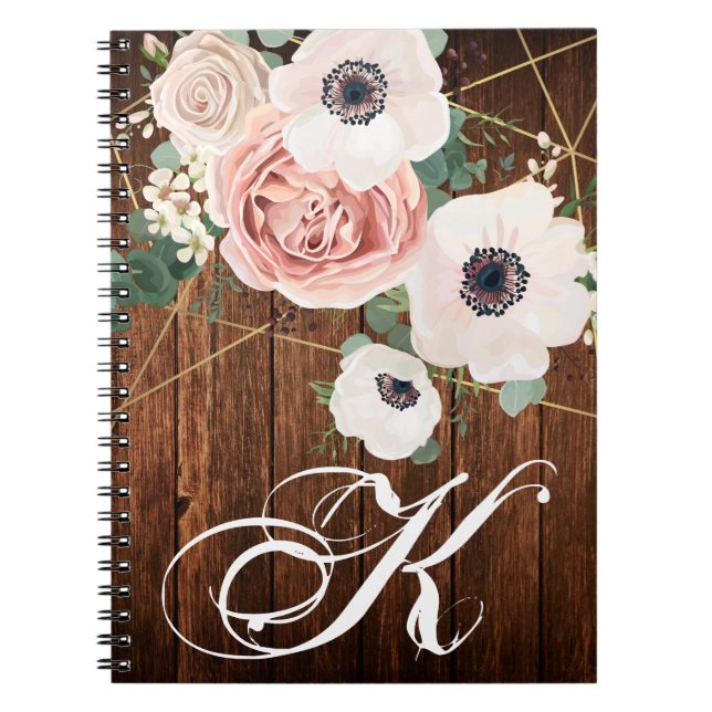Personlig Note Bok Geometric Garden Ro Barn Anteckningsbok (Framsidan)